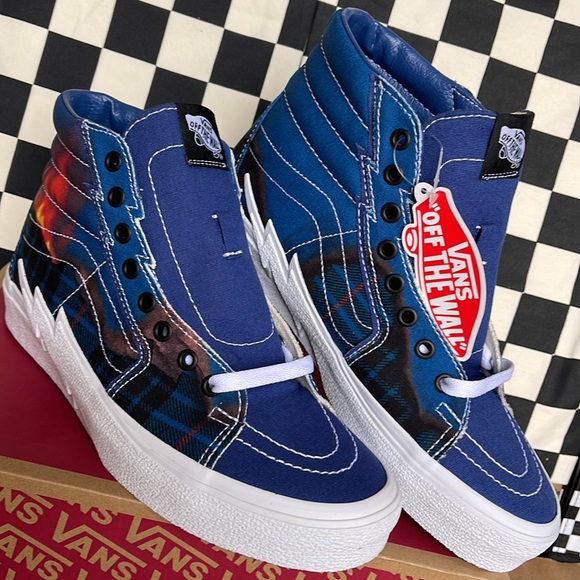 Vans Sk8-Hi Bolt Big Reveal Closet Navy/White Men’s sneakers - Picture 8 of 16